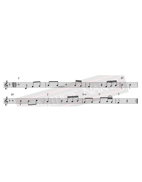 T' Akordeon - Music: M. Loizos, Lyrics: G. Negrepontis - Music score for download