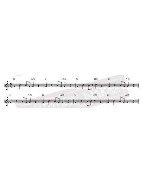 Sou Ipa Mana M' - Music - Lyrics: Traditional - Music score for download