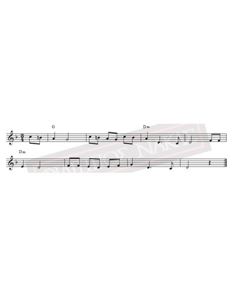 O Menousis - Music - Lyrics: Traditional - Music score for download