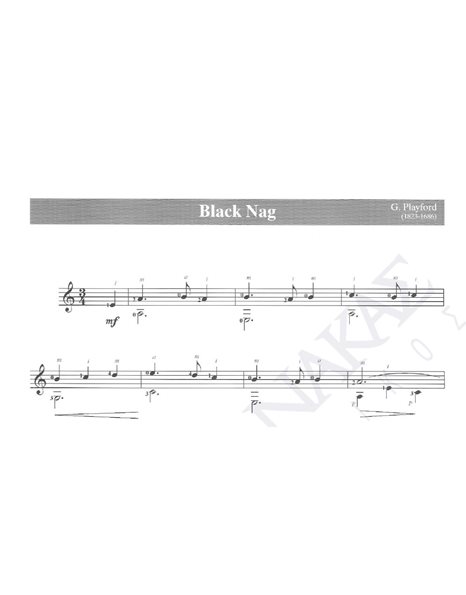 Black nag - Composer: G.Playford