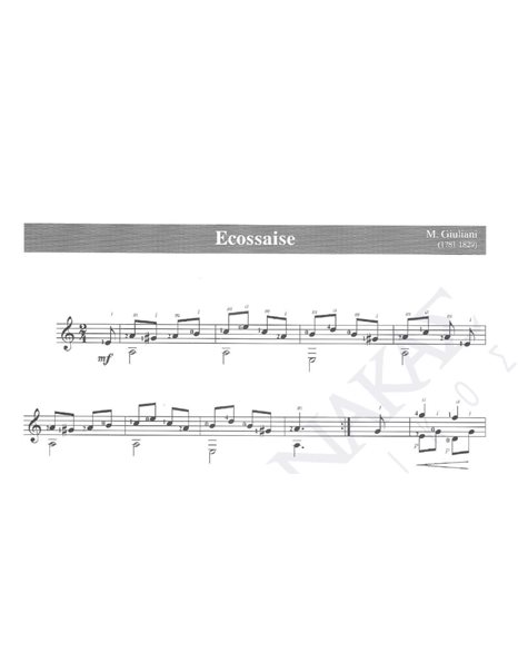 Ecossaise - Composer: M. Giuliani