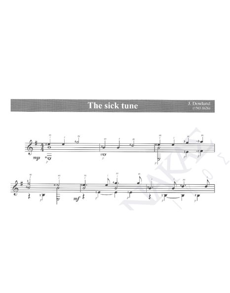 The sick tune - Mουσική: J. Dowland