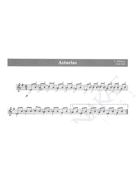 Asturias - Mουσική: I. Albeniz