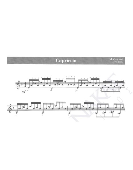 Capriccio - Mουσική: M. Carcassi