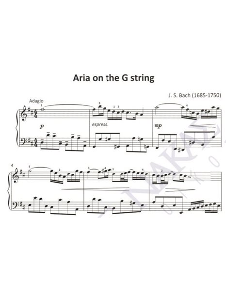 Aria on th G string - Mουσική: J. S. Bach