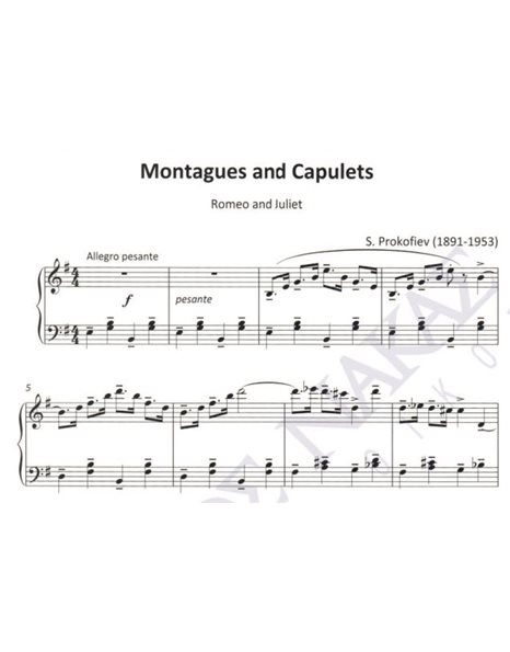 Montagues and Capulets (Romeo and Juliet) - Composer: S. Prokofiev
