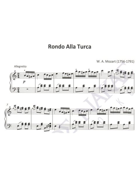 Rondo Alla Turca - Composer: W. A. Mozart