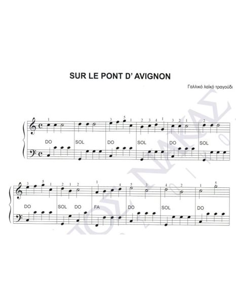 Sur le pont d' Avignon - French traditional song