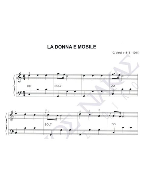 La donna e mobile - Composer: G. Verdi