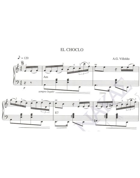 El Choclo - Mουσική: A. G. Villoldo