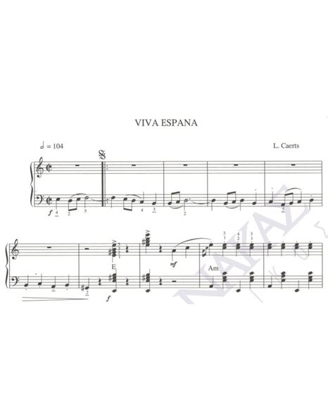 Viva Espana - Composer: L. Caerts