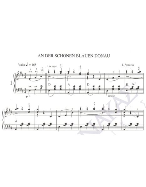 An der schonen blauen Donau - Composer: J. Strauss