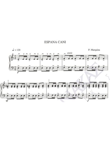 Espana Cani - Composer: P. Marquina