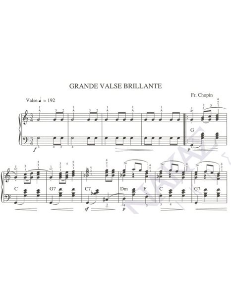 Grande valse brillante - Mουσική: Fr. Chopin