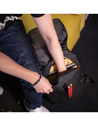 ZILDJIAN Gray Flap Black Laptop Backpack