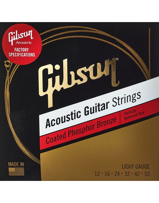 GIBSON SAG-CPB12 Σετ Χορδών Ακουστικής Κιθάρας Light (12-53)