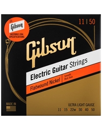 GIBSON SEG-FW11 Σετ Χορδών Ηλεκτρικής Κιθάρας Flatwound (11-50)