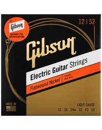 GIBSON SEG-FW12 Electric Guitar Strings Flatwound (12-52)