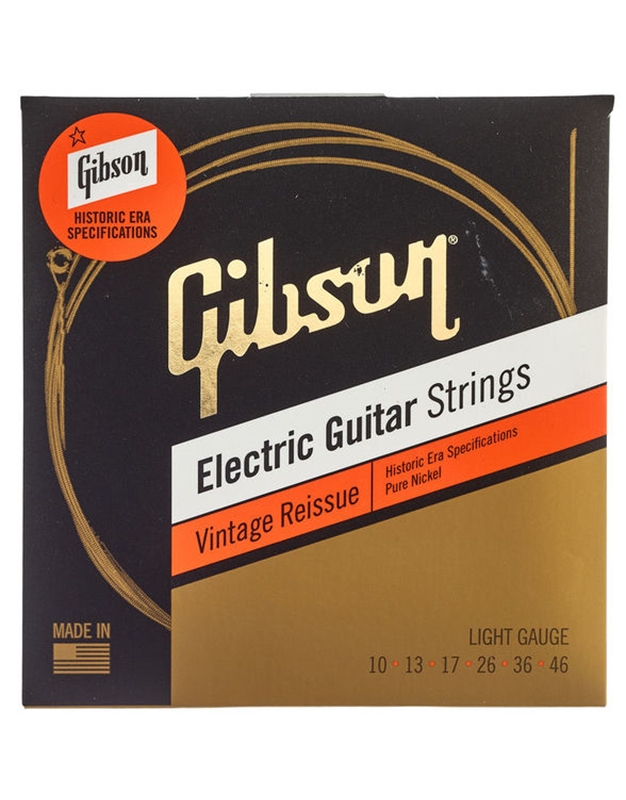 GIBSON SEG- HVR10 Vintage Reissue Electric Guitar Strings (10-46)