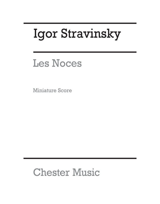 Stravinsky - Les Noces