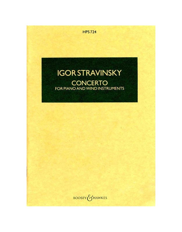 Stravinsky - Piano Concerto & Wind...