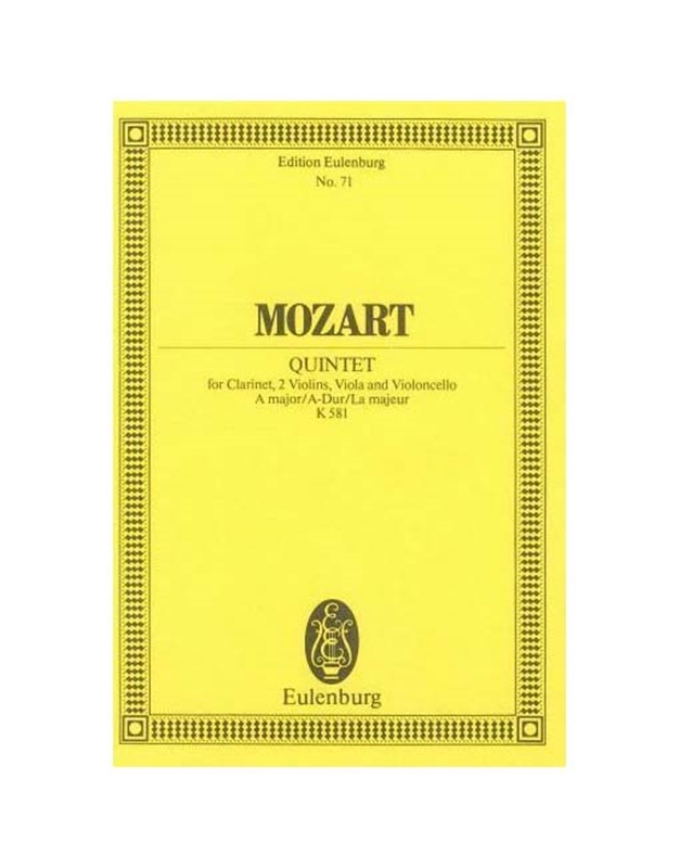 Mozart -  Quintet Kv 581