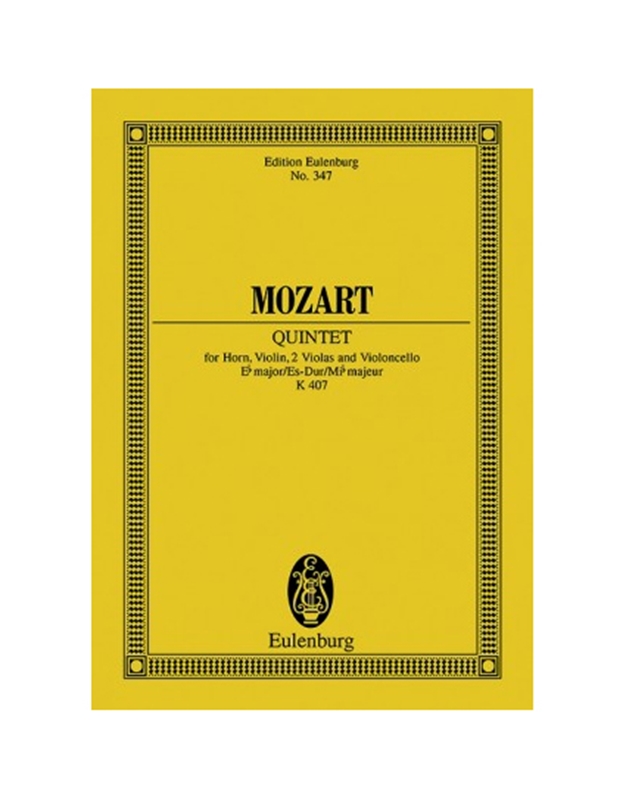 Mozart -  Quintet  K.407