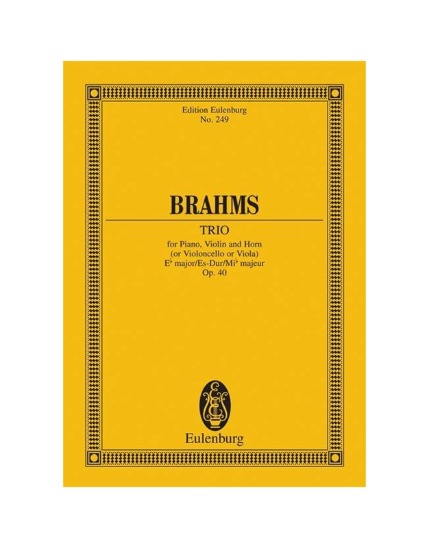 Brahms - Trio Es Major Op.40