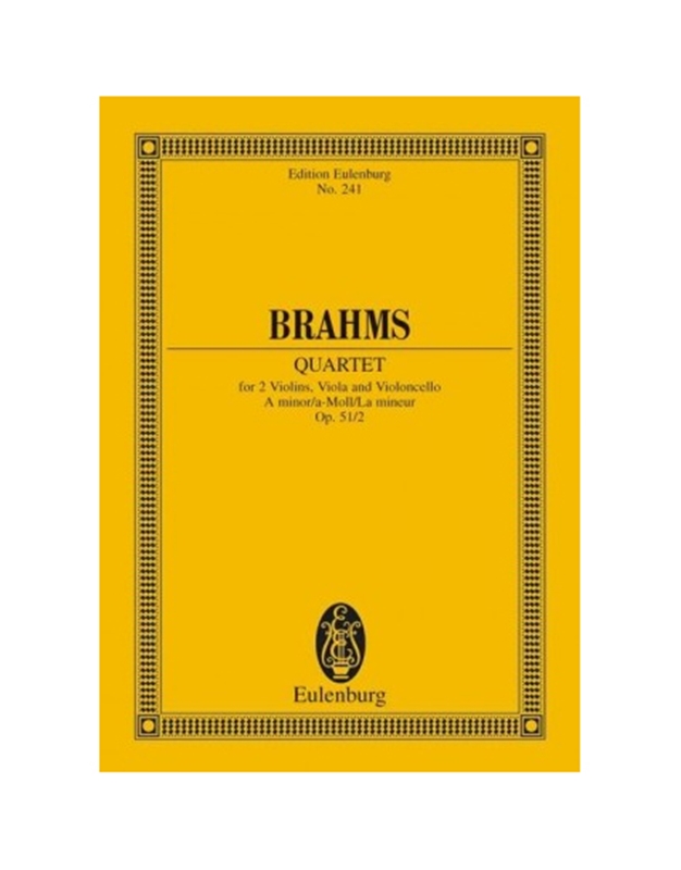 Brahms  -  String Quartet Op. 51 No.2 