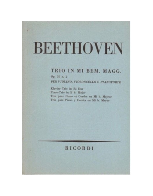 Beethoven - Trio Op 70 No. 2
