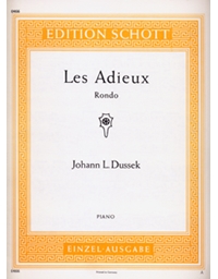 Johann L. Dussek - Les Adieux (Rondo) / Εκδόσεις Schott