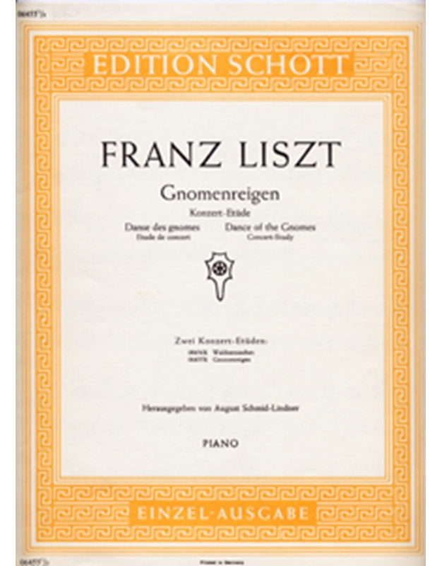 Franz Liszt - Dance of the Gnomes (Concert-Study) / Εκδόσεις Schott