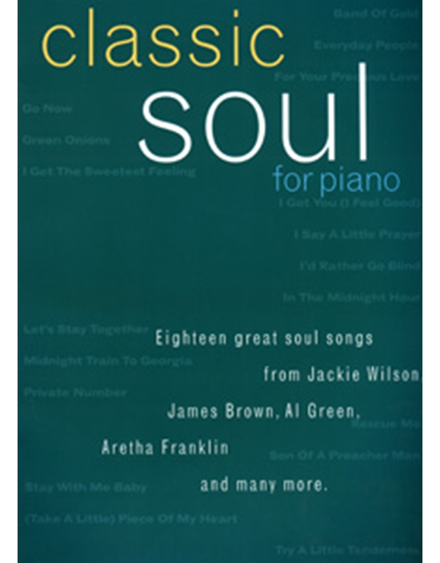 Classic soul for piano
