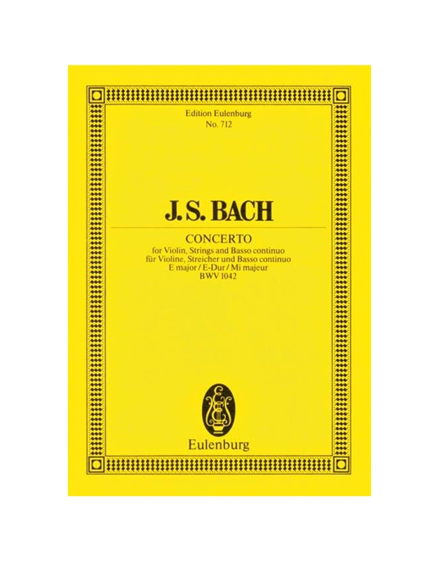 Bach J.S. - Violin Concerto E-Dur BWV 1042