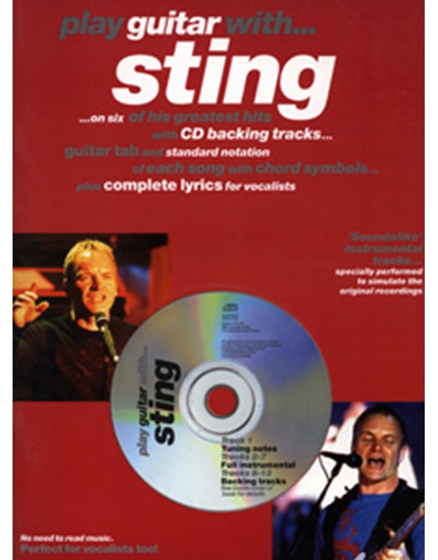 Sting play guitar with - Book + CD