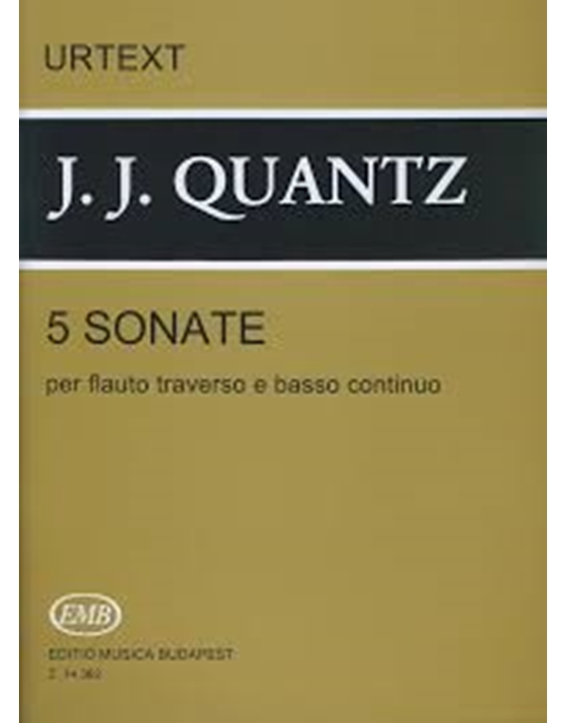 Quantz - 5 Sonate - Urtext