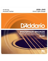 D'Addario EJ-41 Acoustic 12-String Guitar Strings