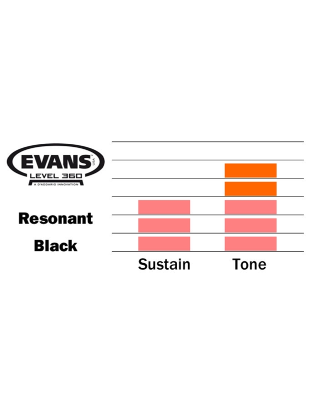 EVANS TT10RBG Resonant Black Δέρμα Τομ 10'' (Black)