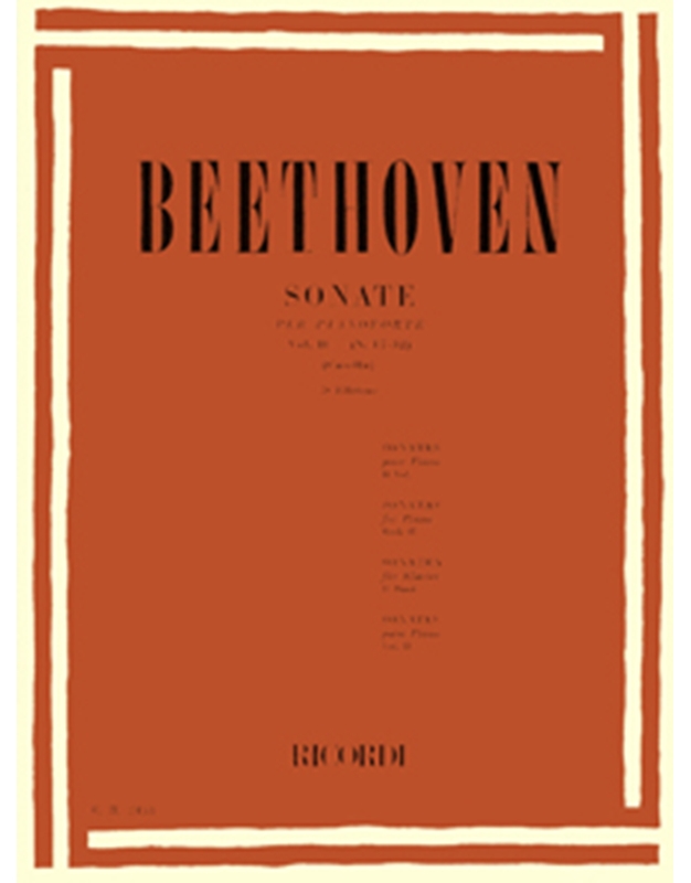 L.V.Beethoven - Sonate per pianoforte Vol. II (N. 17-32) / Ricordi editions