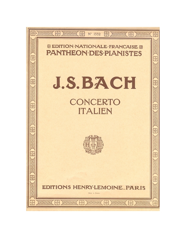 Bach J.S. - Concerto Italien