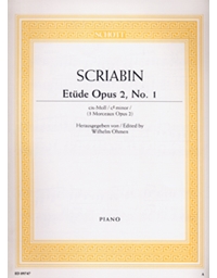 Alexander Scriabin - Etude Opus 2, No. 1 / Schott editions