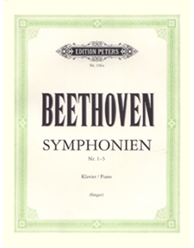 L.V.Beethoven - Symphonien Nr. 1-5 (arranged for piano) / Peters editions
