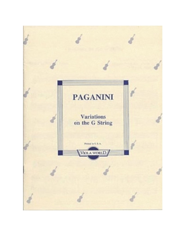PAGANINI VARIATIONS ON THE G STRING