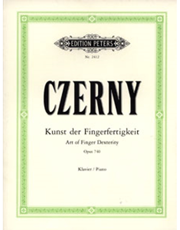 Czerny Carl - 50 Art of Finger Dexterity Op.740 / Peters Editions