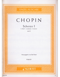 Frederic Chopin - Scherzo I in B minor Opus 20 / Schott editions