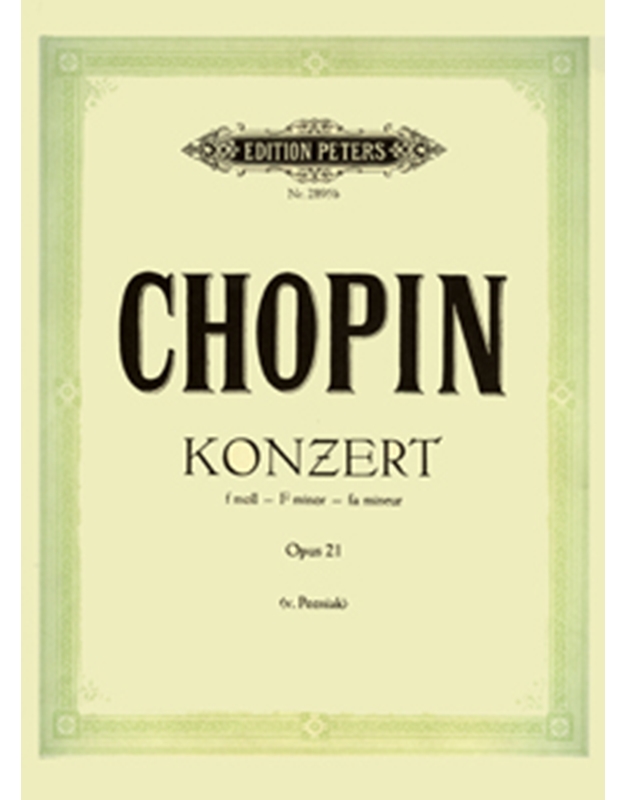 Frederic Chopin - Konzert f moll Opus 21 / Εκδόσεις Peters
