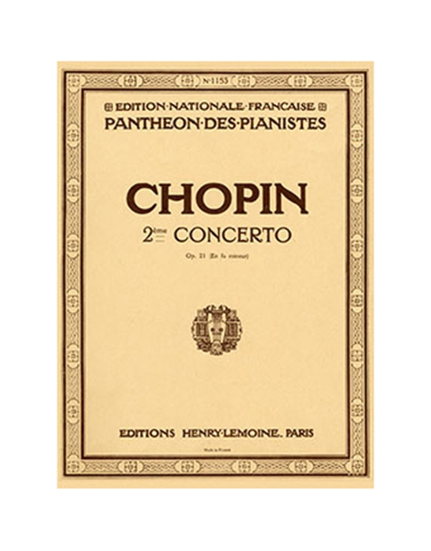 Chopin -  Concerto No.2 Op 21 (F MIN)