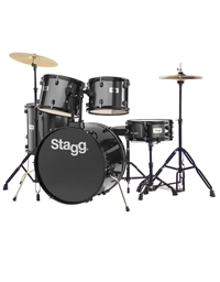 STAGG TIM122B BK Ακουστικό Drum Set με Πιατίνια