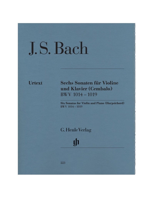 Bach Six Sonatas For Violin  & Piano (HARPSICHORD)