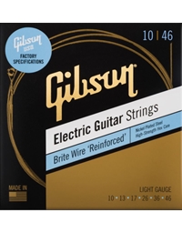 GIBSON SEG-BWR10  Brite Wire Reinforced Electric Guitar String Set (10-46)